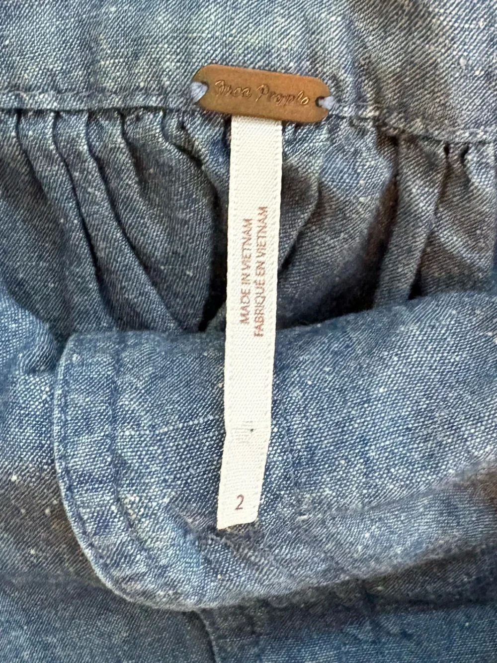Free People Carolina Chambray Mini Dress